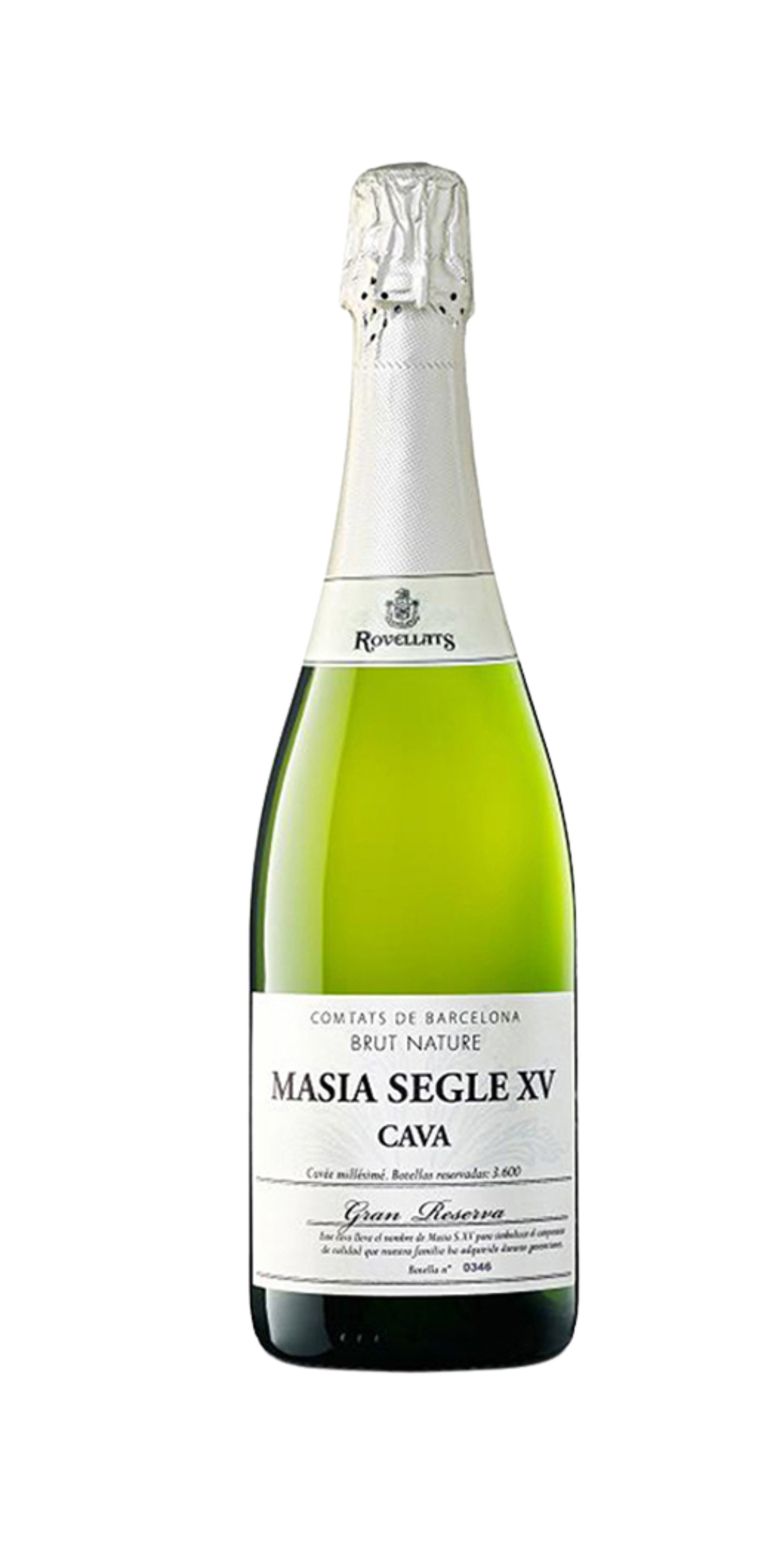 butelka cava rovelllats masia segle